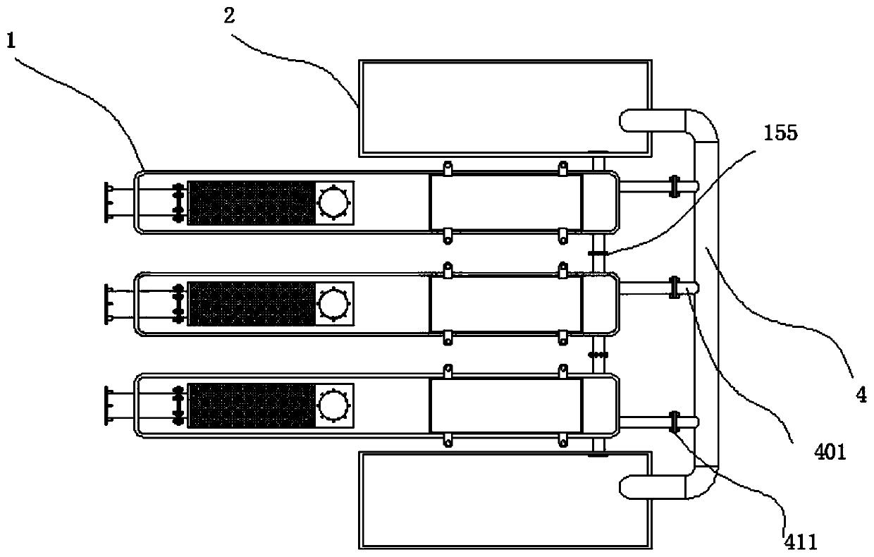 Urban and rural life sewage treatment device