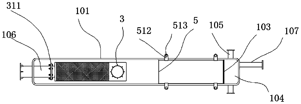 Urban and rural life sewage treatment device