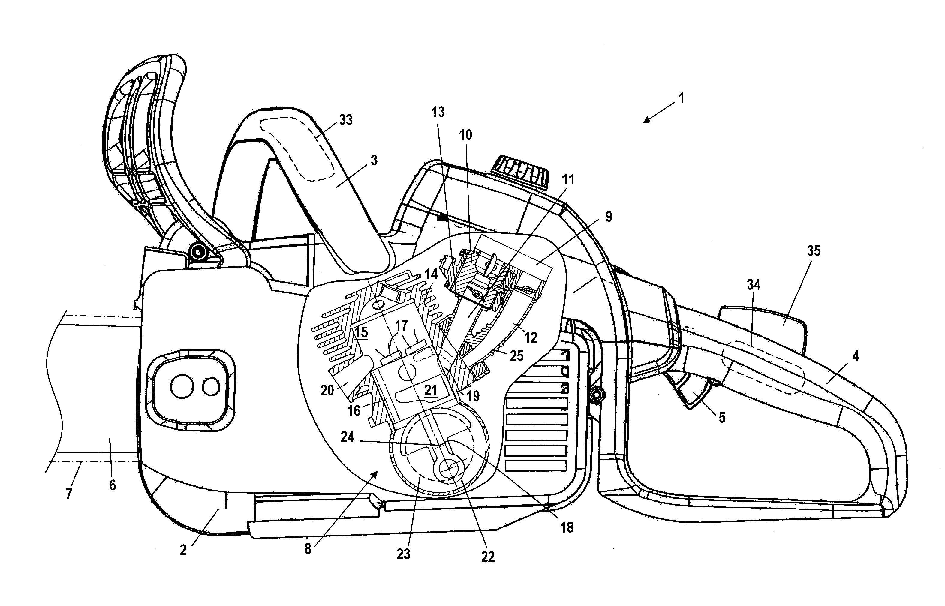 Handheld work apparatus having a control unit for an electric heating element