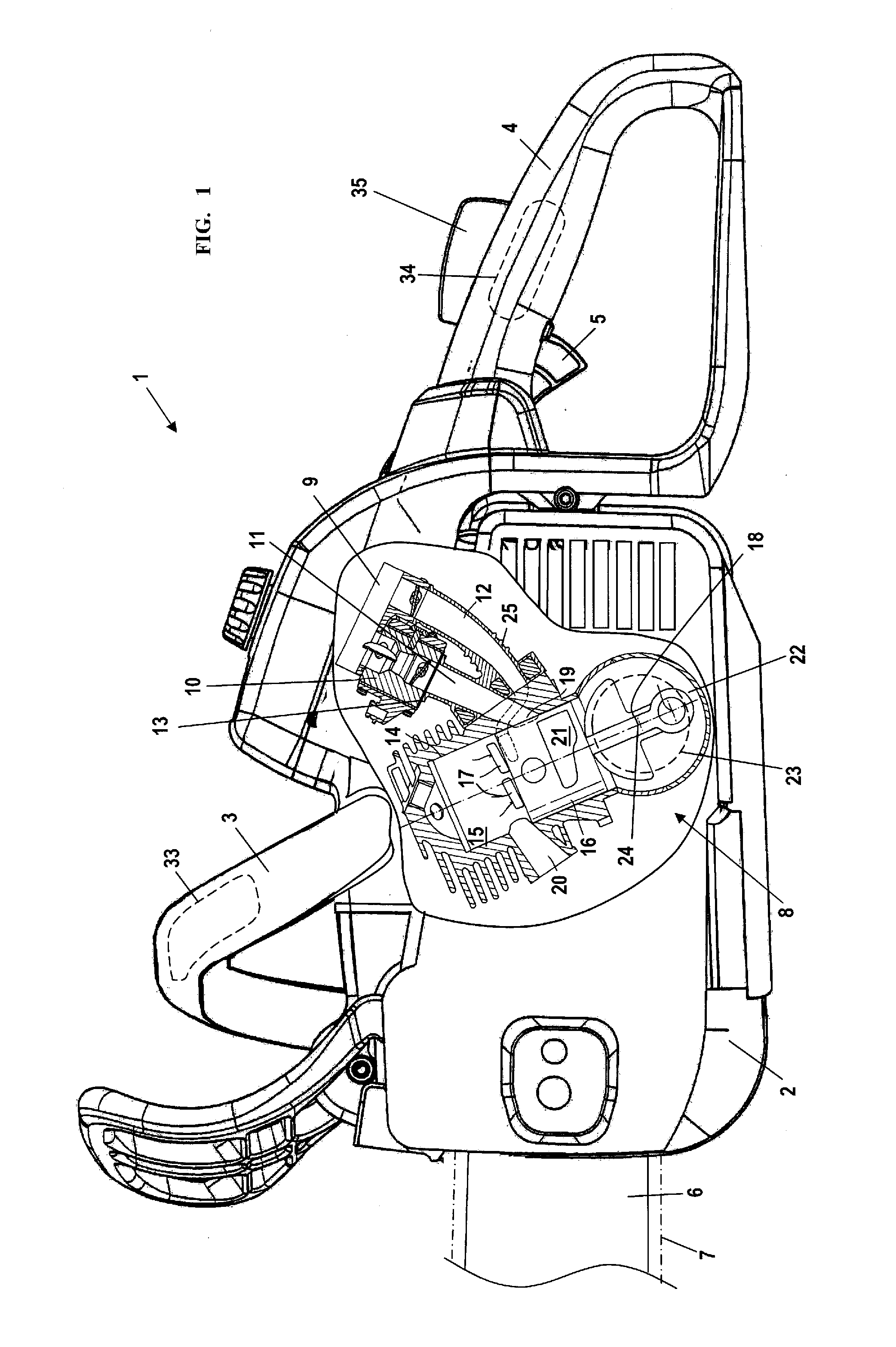 Handheld work apparatus having a control unit for an electric heating element