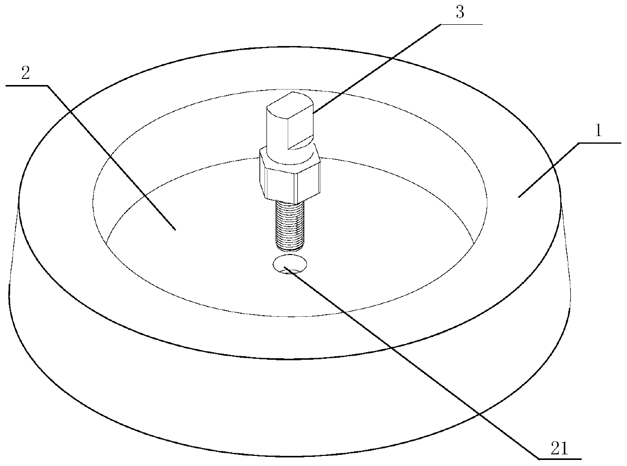 An underwater sacrificial anode connection device and connection method