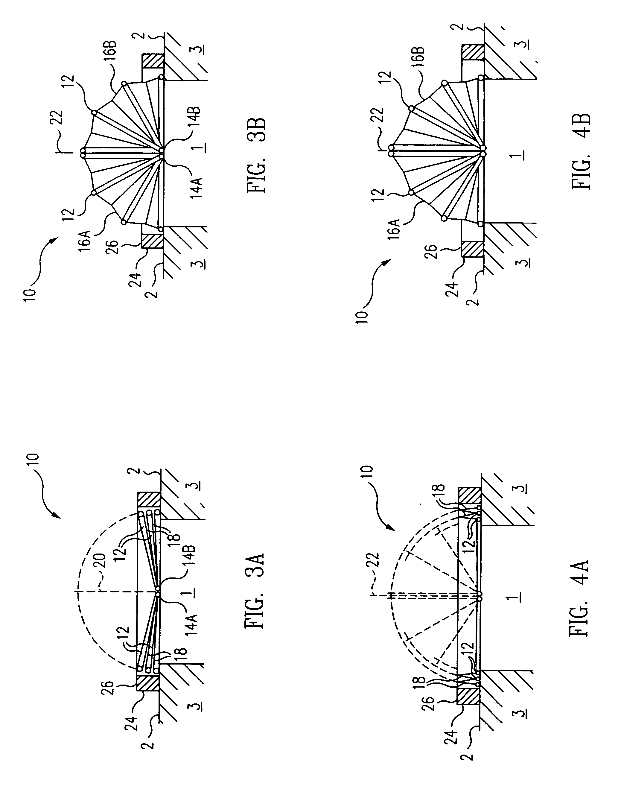 Folding retractable protective dome for space vehicle equipment