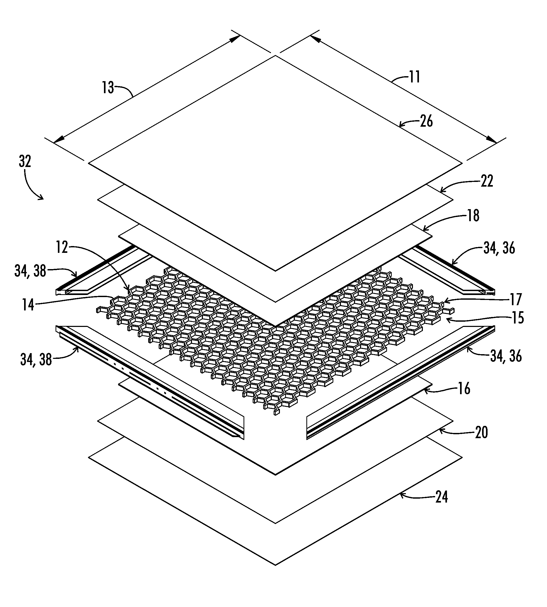 Portable panel construction and method for making the same