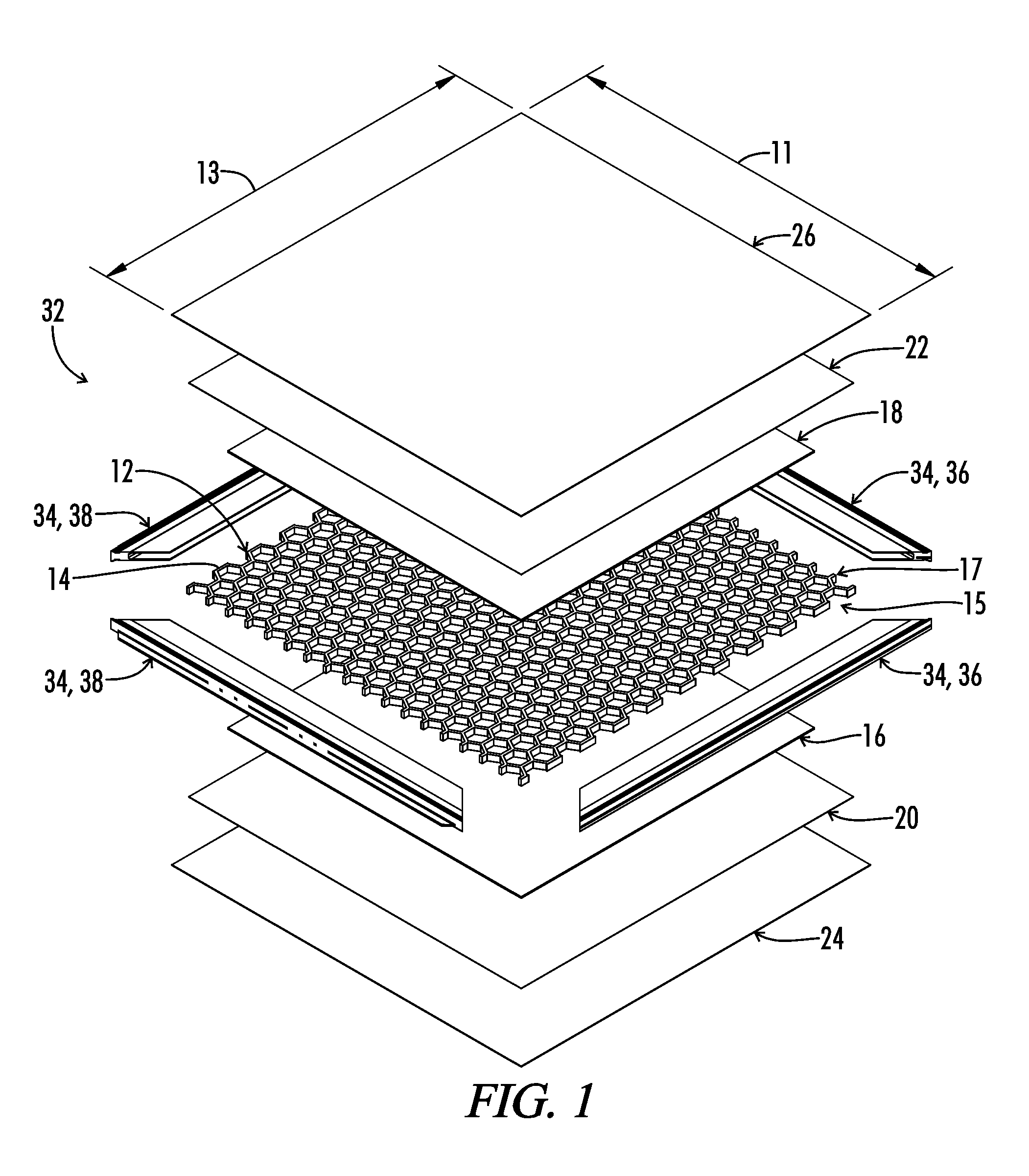 Portable panel construction and method for making the same