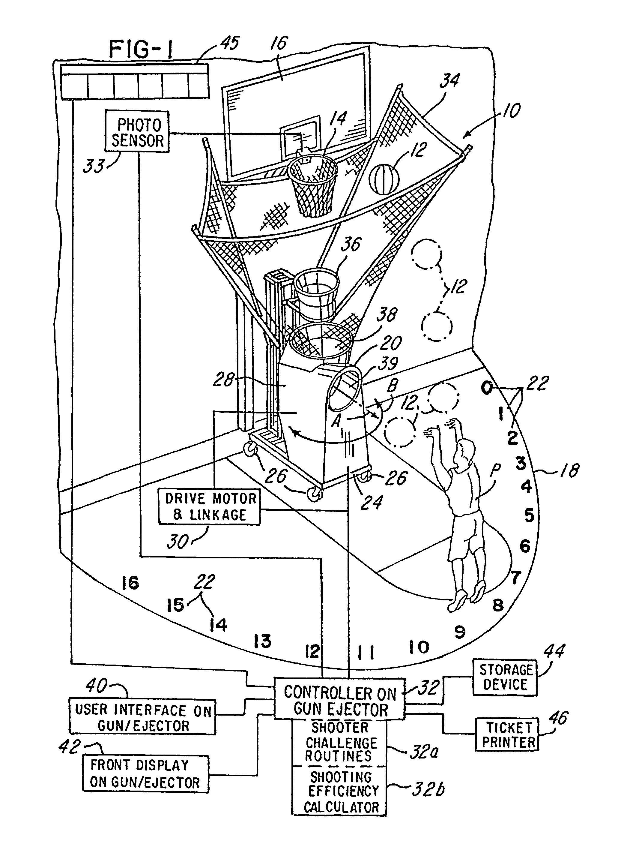 System and method for improving a basketball player's shooting including a detection and measurement system