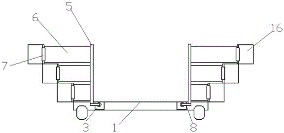 Trapezoidal expansion type beekeeping truck