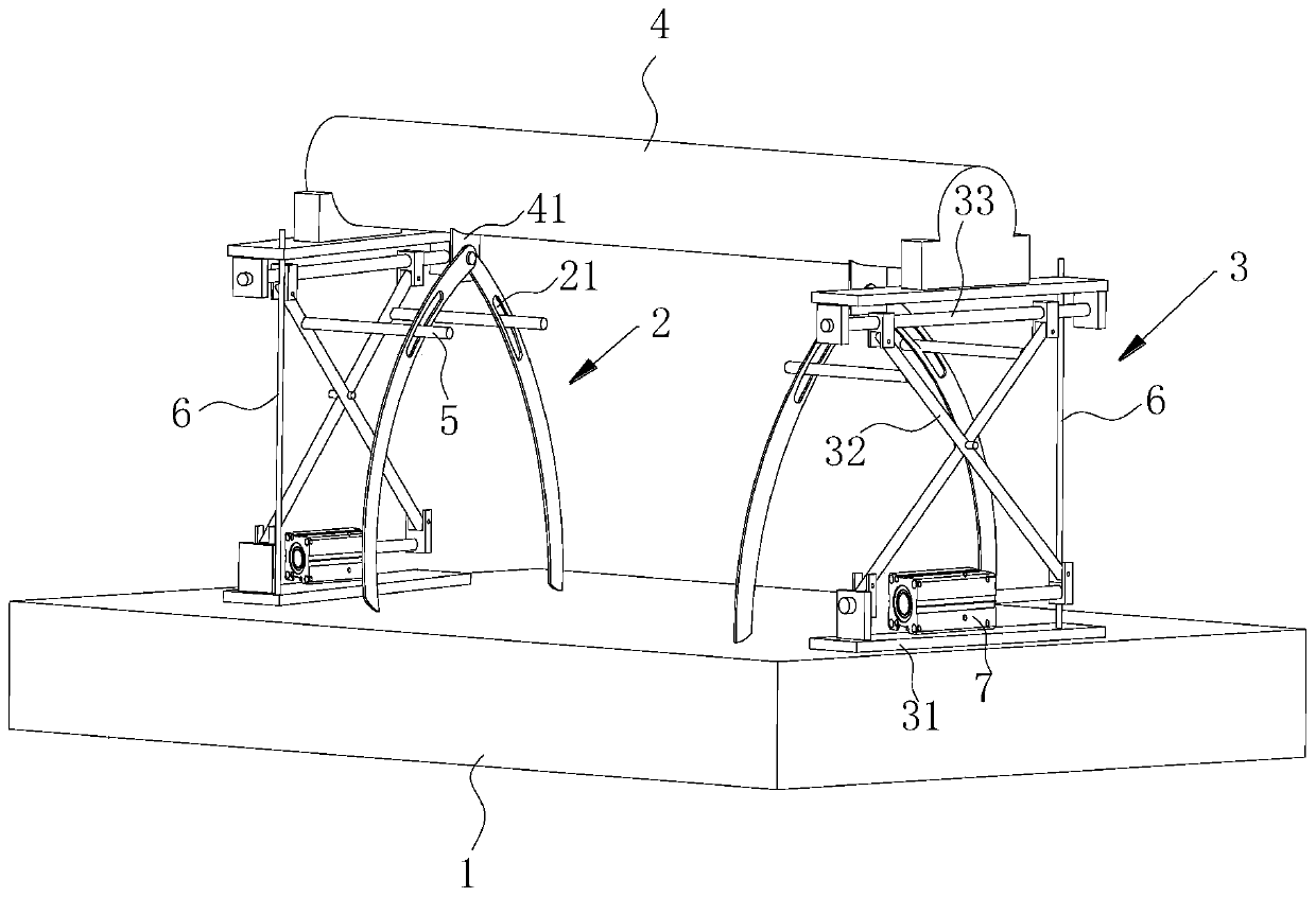 A clamping mechanism for processing special-shaped parts