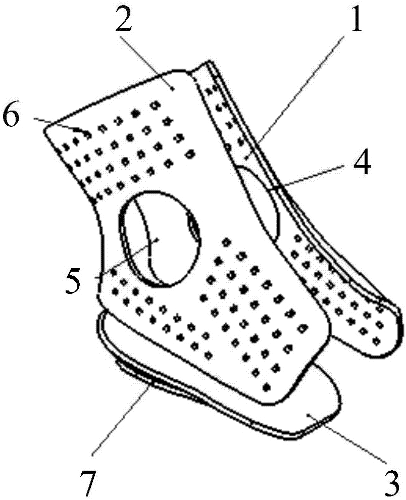 Foot clamp plate protector and manufacturing method thereof