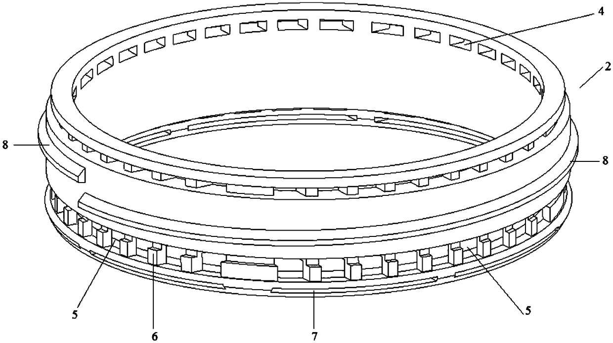 Container with stiffening member