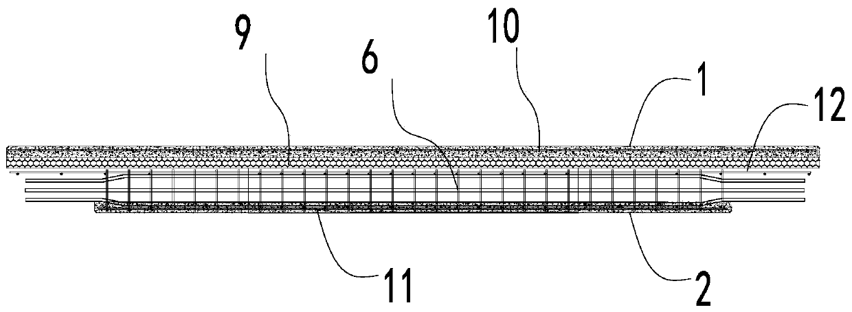 Sandwich thermal insulation non-load-bearing wallboard with holes and production process thereof