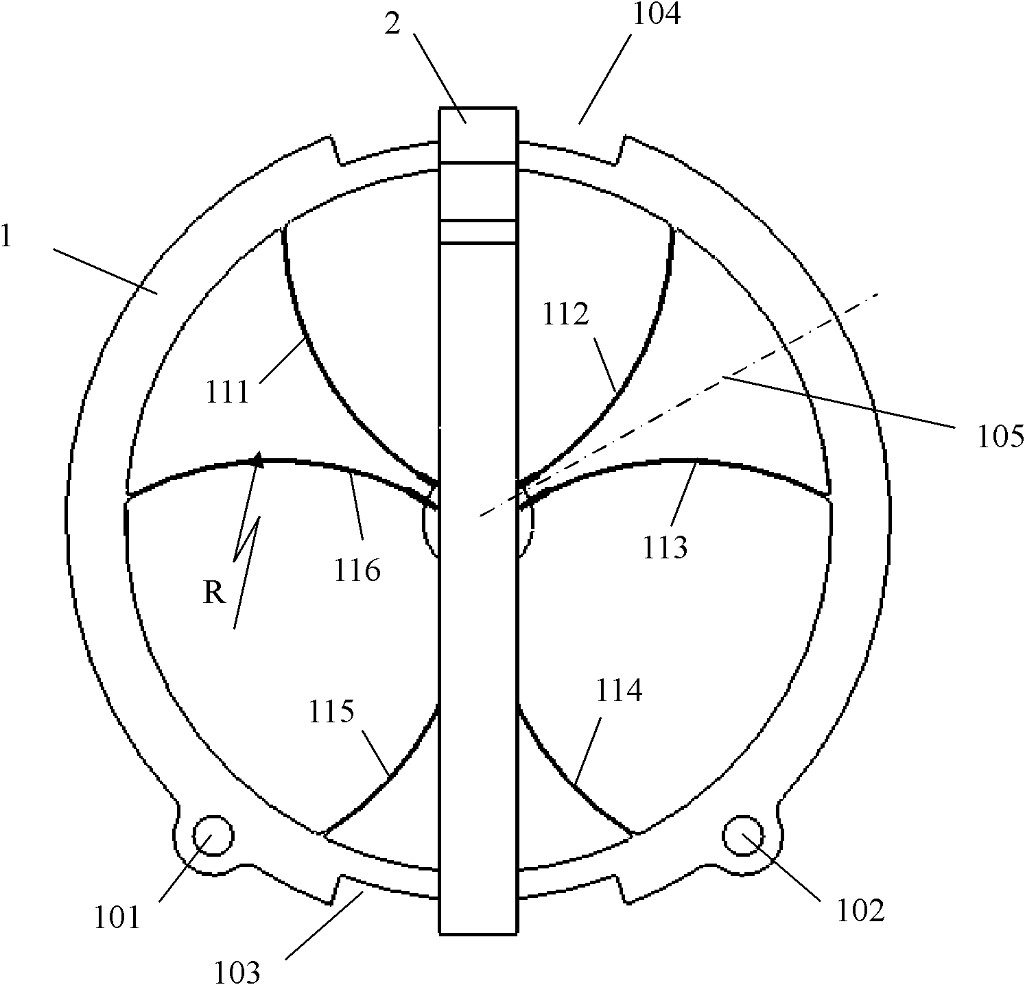 Multi-reed large-deformation flexible hook hinge