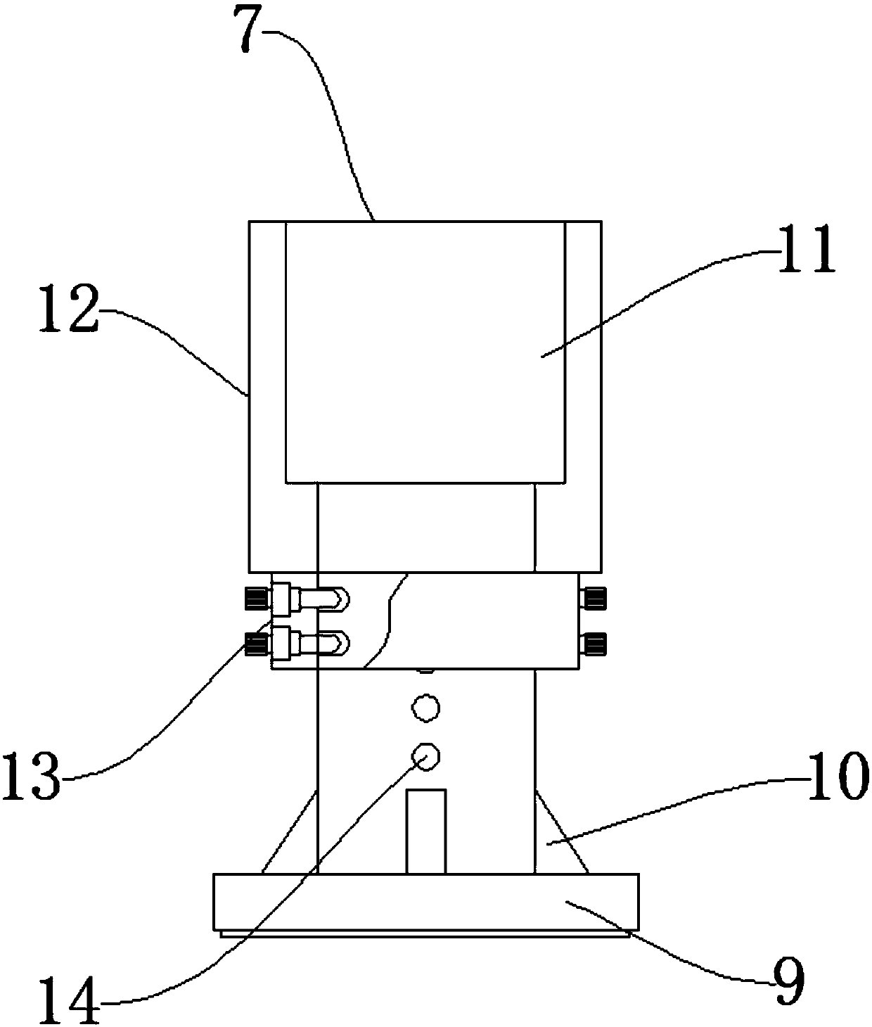 Novel bottom frame supporting legs of MTU diesel engine set