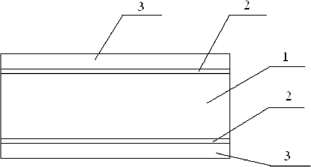 Plastic overlaid plywood building template with large turnover number and preparation method thereof