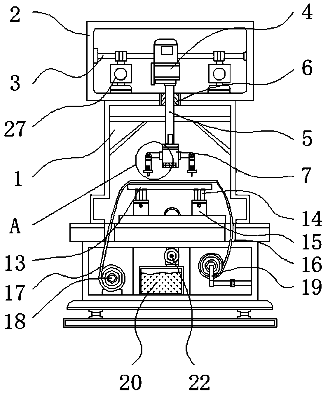 Pole piece punching device capable of automatically removing leftover materials for battery production