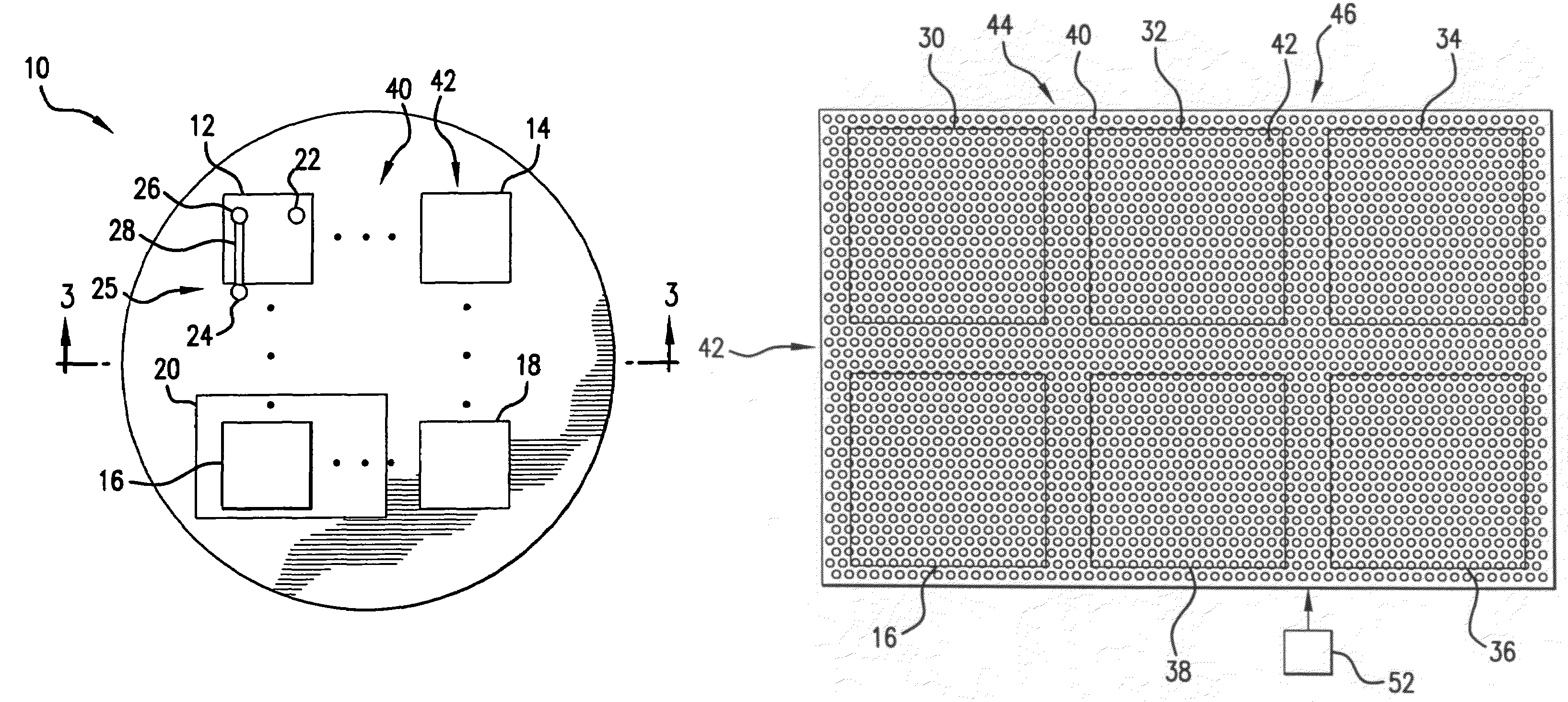 Deposition pattern for eliminating backside metal peeling during die separation in semiconductor device fabrication