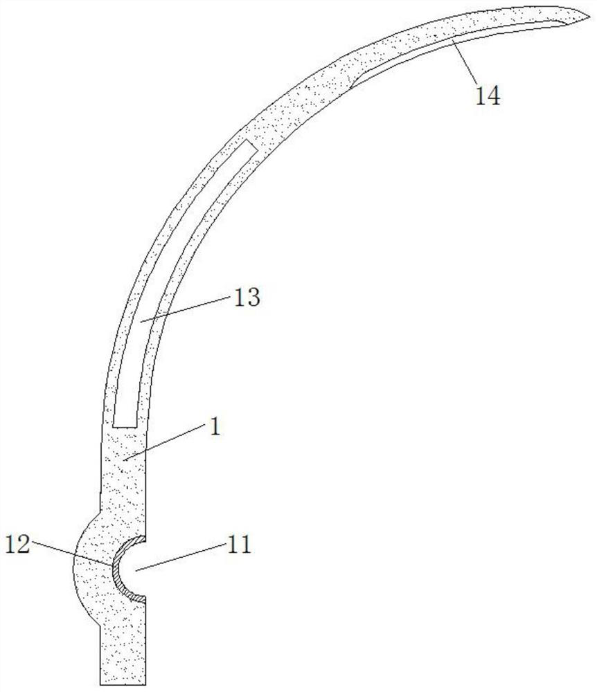 Bundling machine large needle and preparation method thereof