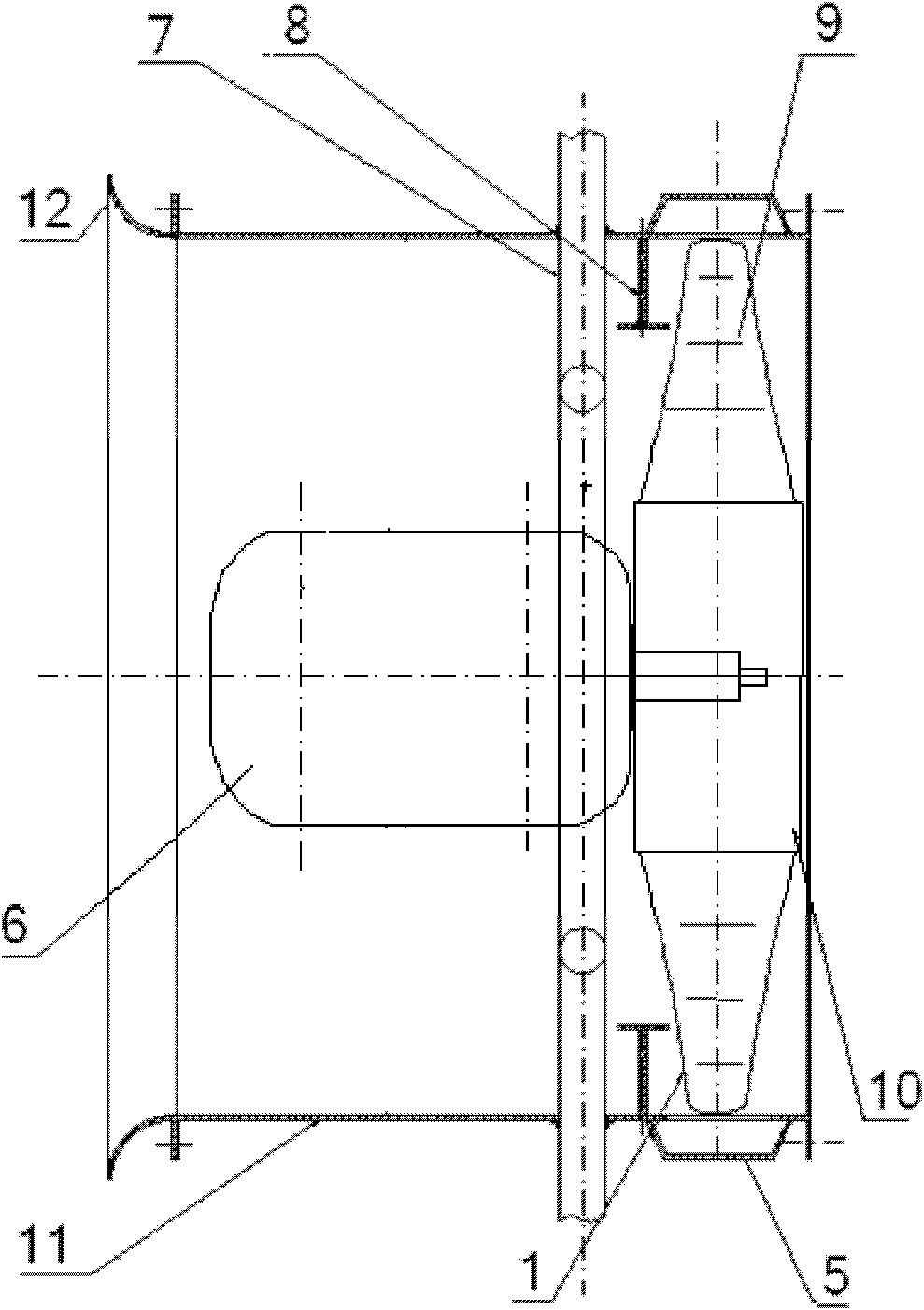 Spraying axial-current fan with ring-shaped water-jet pipe