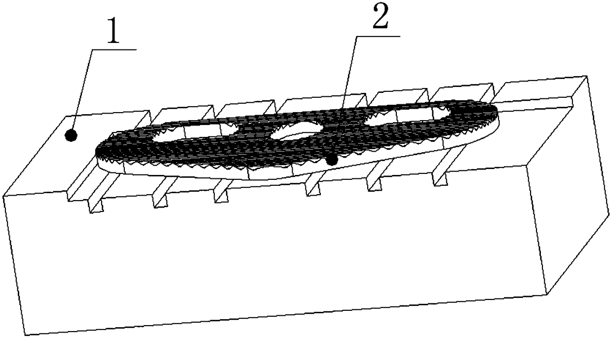Thin plate part tooth profile machining tool and method thereof