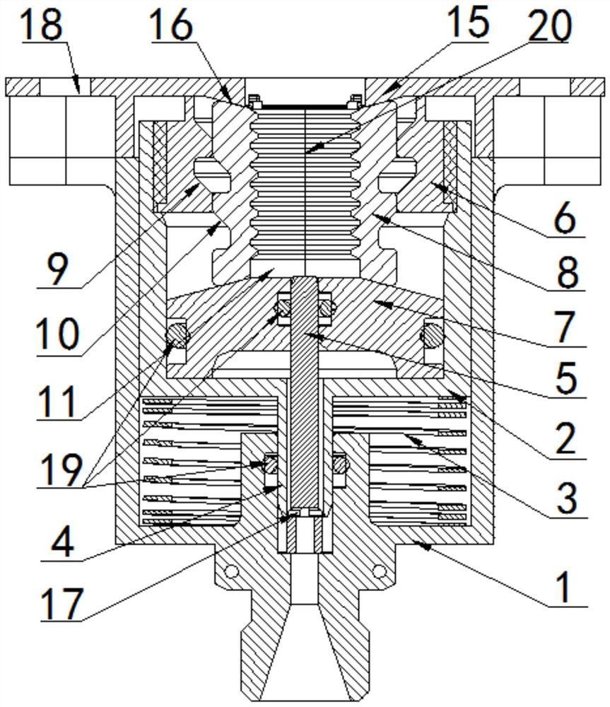 Pneumatic separation nut device