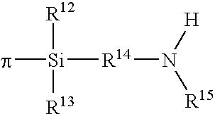 Polymers functionalized with halosilanes containing an amino group