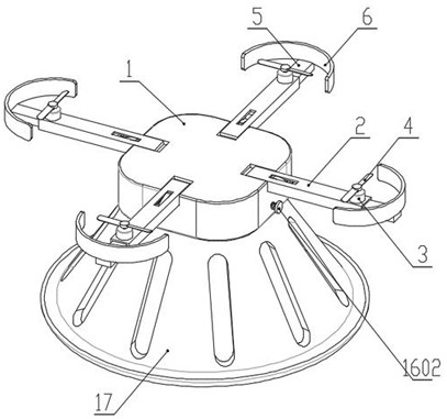 Multi-rotor unmanned aerial vehicle convenient to assemble, disassemble and store