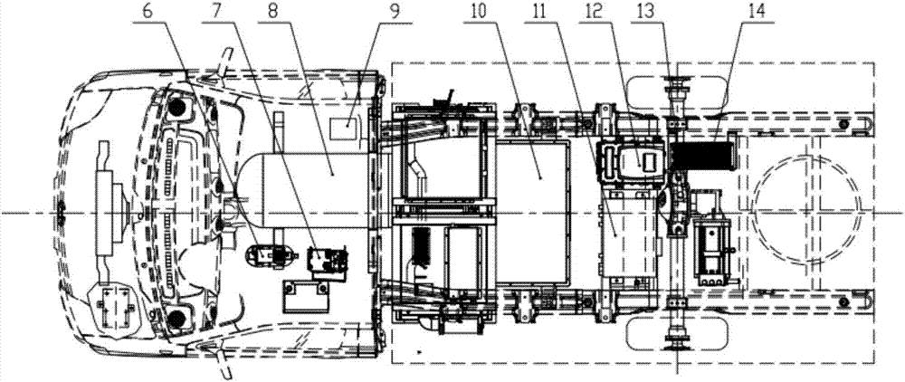 Vehicle structure arrangement of minisize fuel battery cargo van