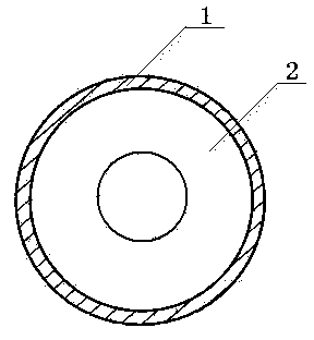 Composite thermal expansion material tube and manufacturing method thereof