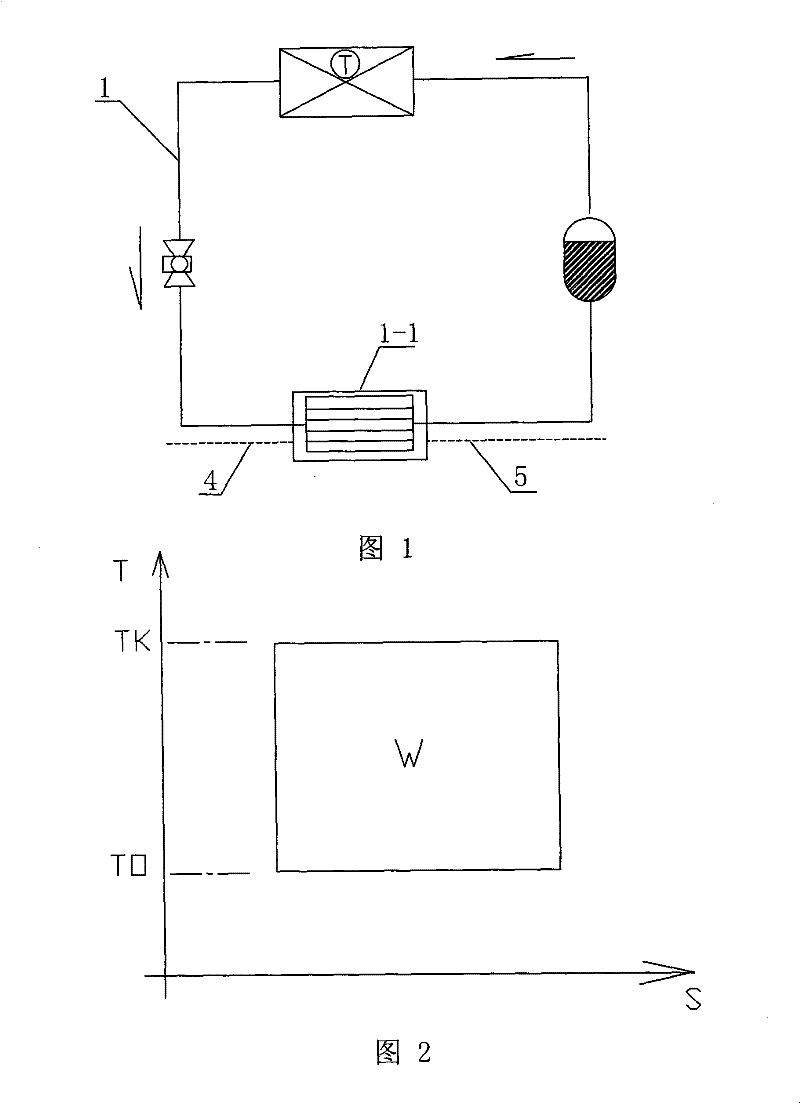 Time-division variable-temperature cycle refrigeration (hot) water device and applications thereof