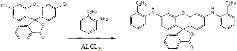 Preparation method of fluorane dye for thermal-sensitive printing