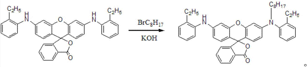 Preparation method of fluorane dye for thermal-sensitive printing