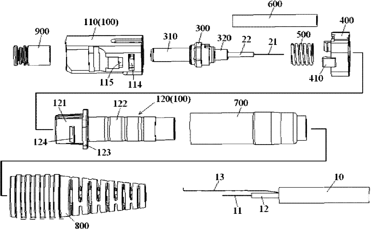 Optical fiber connector and assembly method thereof