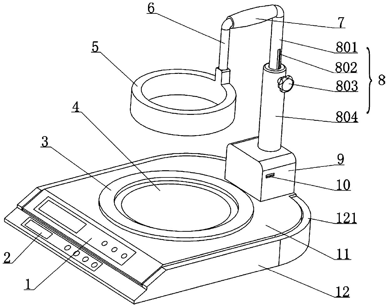 Multifunctional solution stirring device