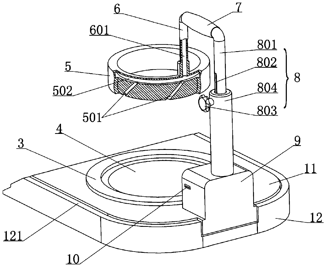 Multifunctional solution stirring device