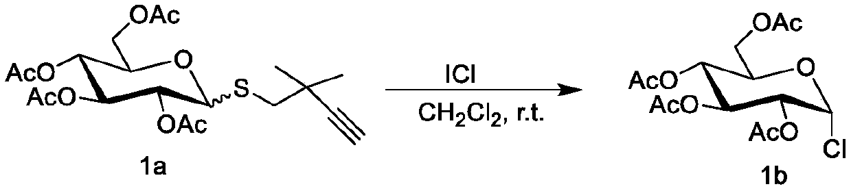 Method for preparing halogenated sugar under mild conditions