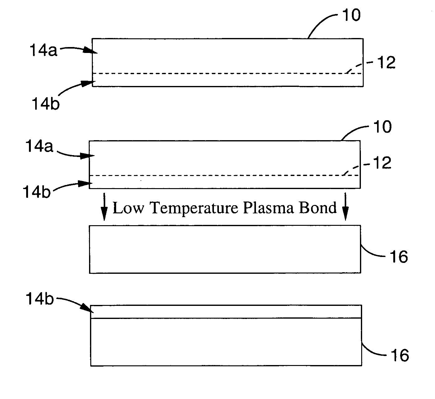 Smooth thin film layers produced by low temperature hydrogen ion cut