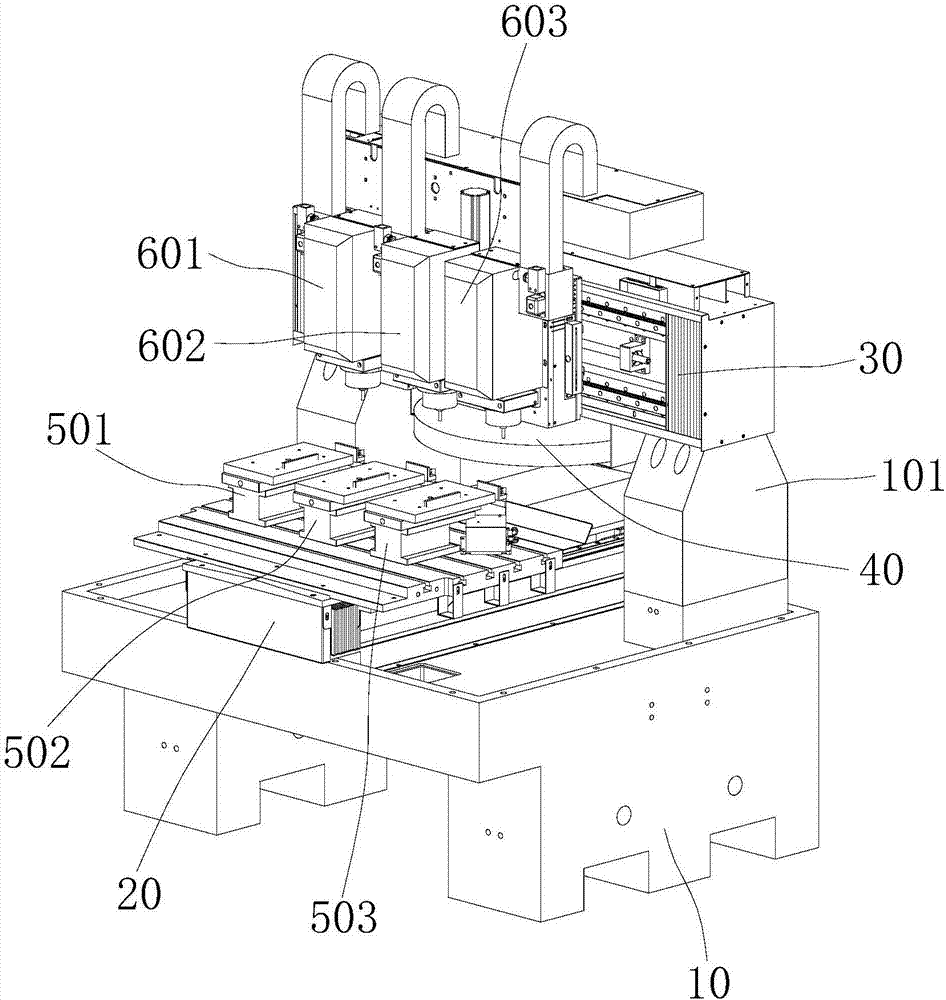 Multi-spindle automatic tool changing device