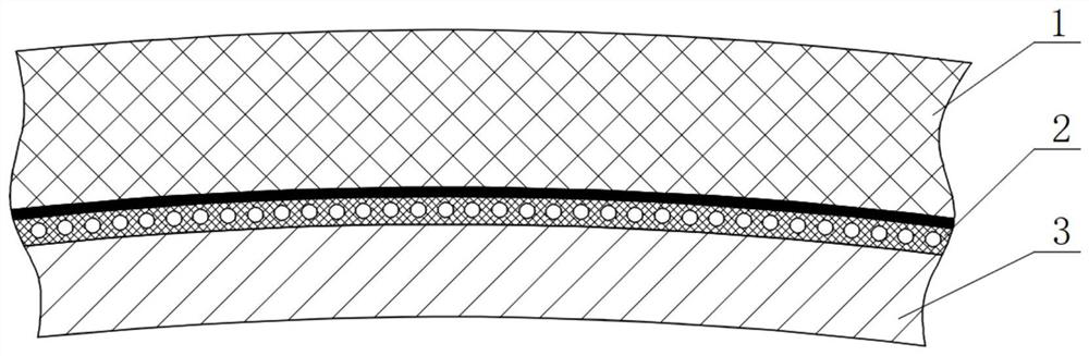 An anti-insulation integrated thermal protection structure suitable for negative curvature shapes