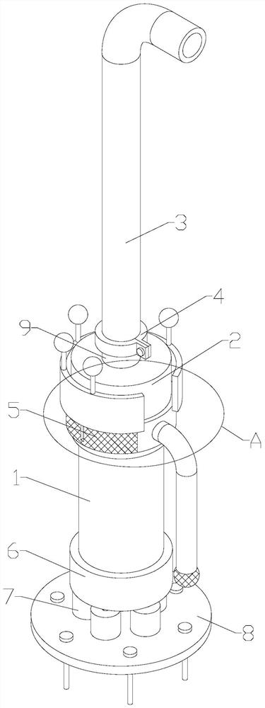 An improved fountain water pump drainage device
