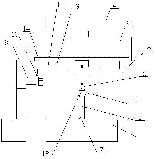 Automobile chassis part hanging and automatic welding device