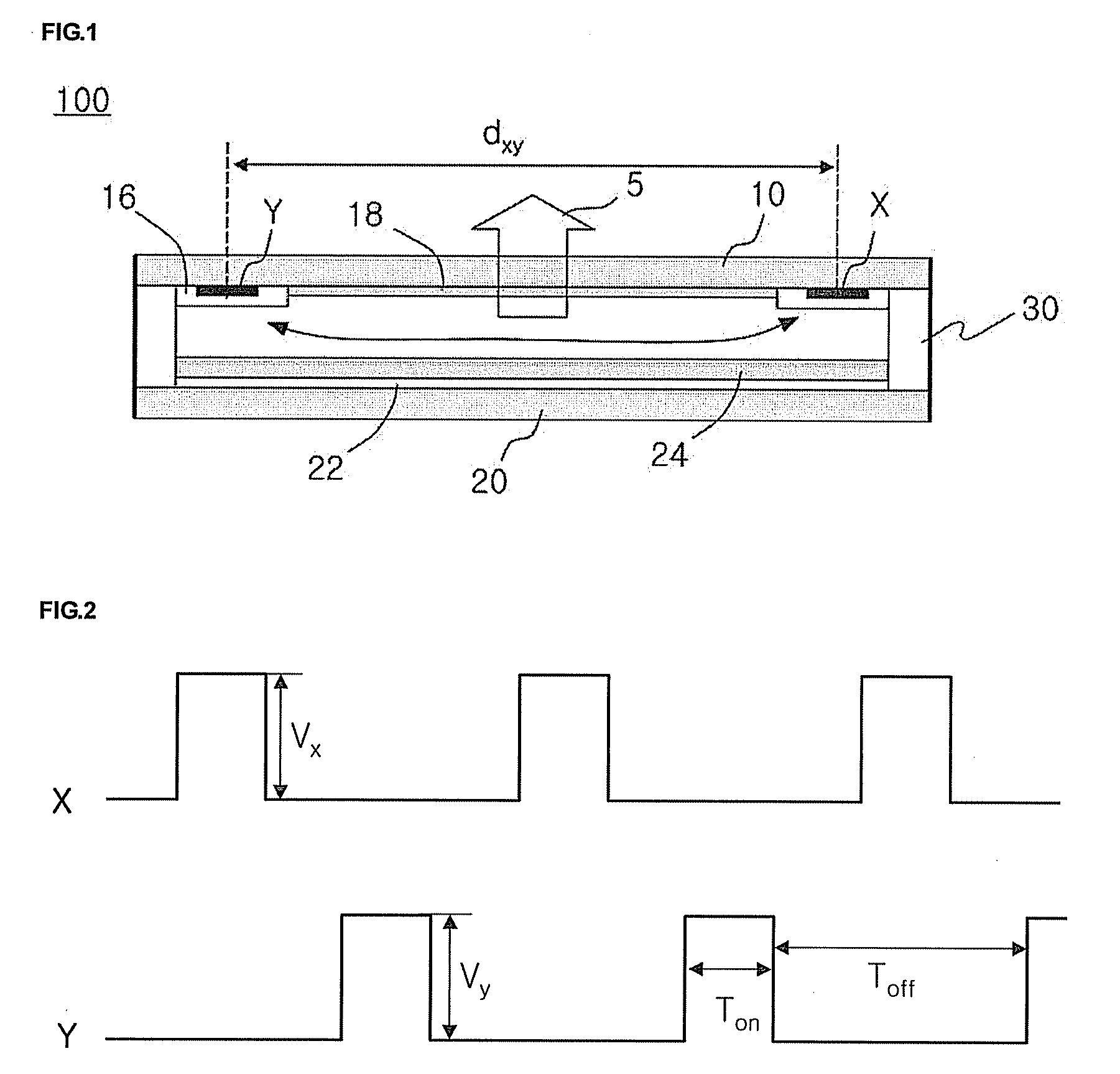 Driving Method for High Efficiency Mercury-Free Flat Light Source Structure, and Flat Light Source Apparatus