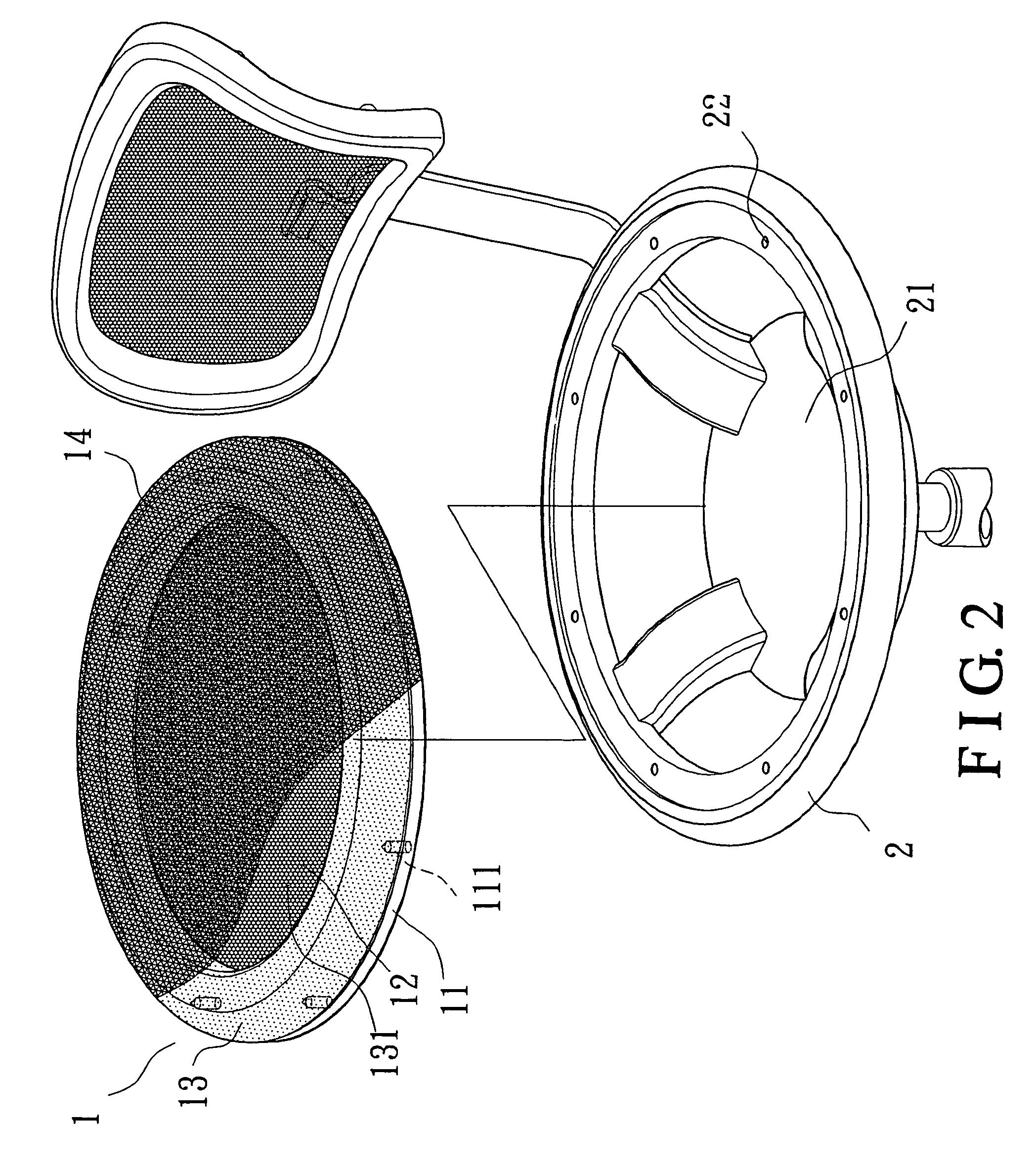 Structure of a double-mesh seat of a chair
