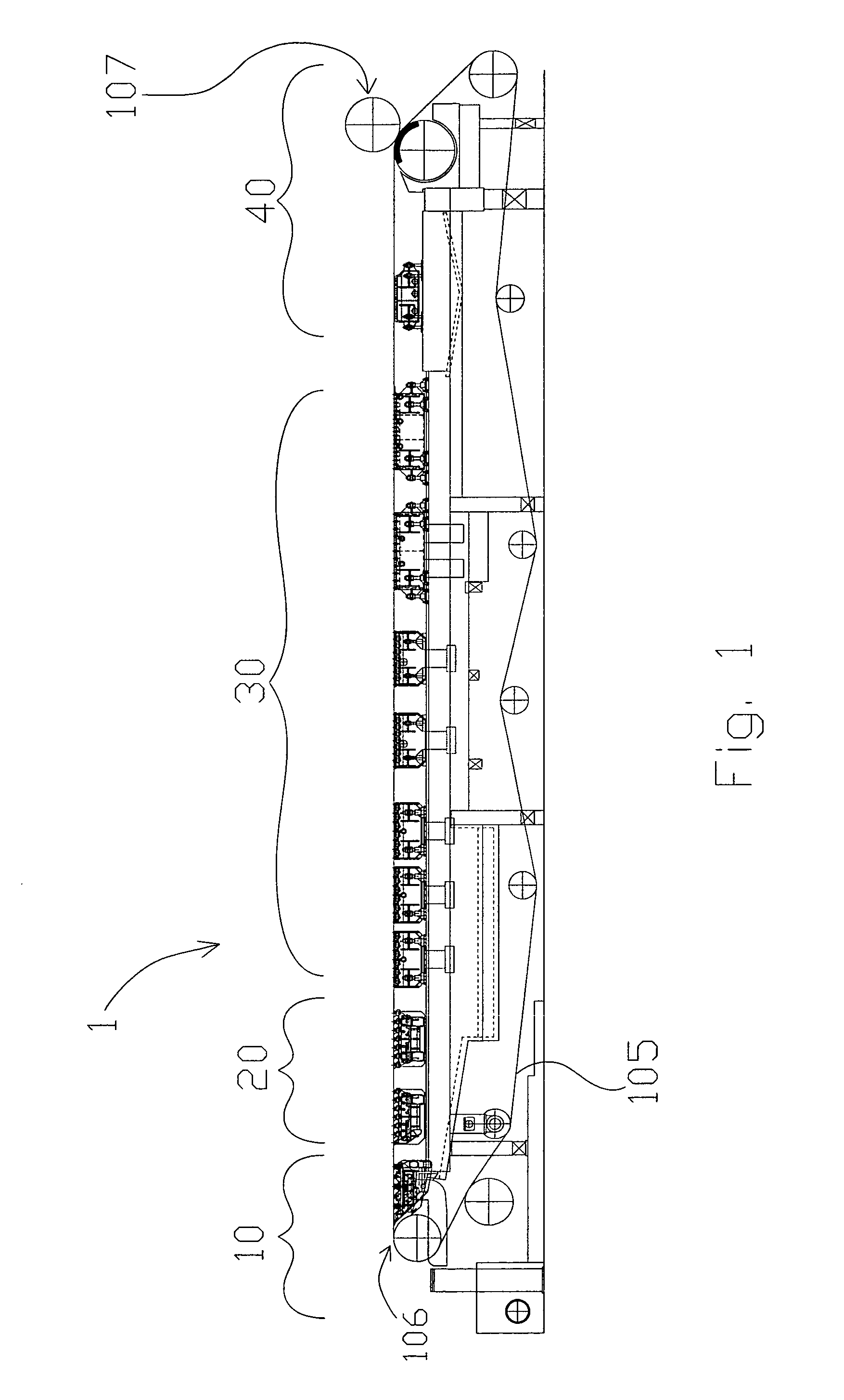 Method and machine for manufacturing paper products using Fourdrinier forming