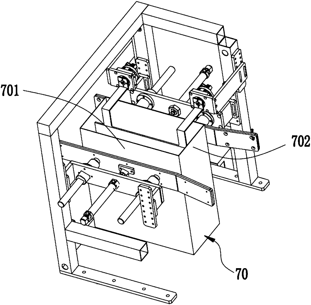 Automatic bagged object secondary bagging equipment and bagging method thereof