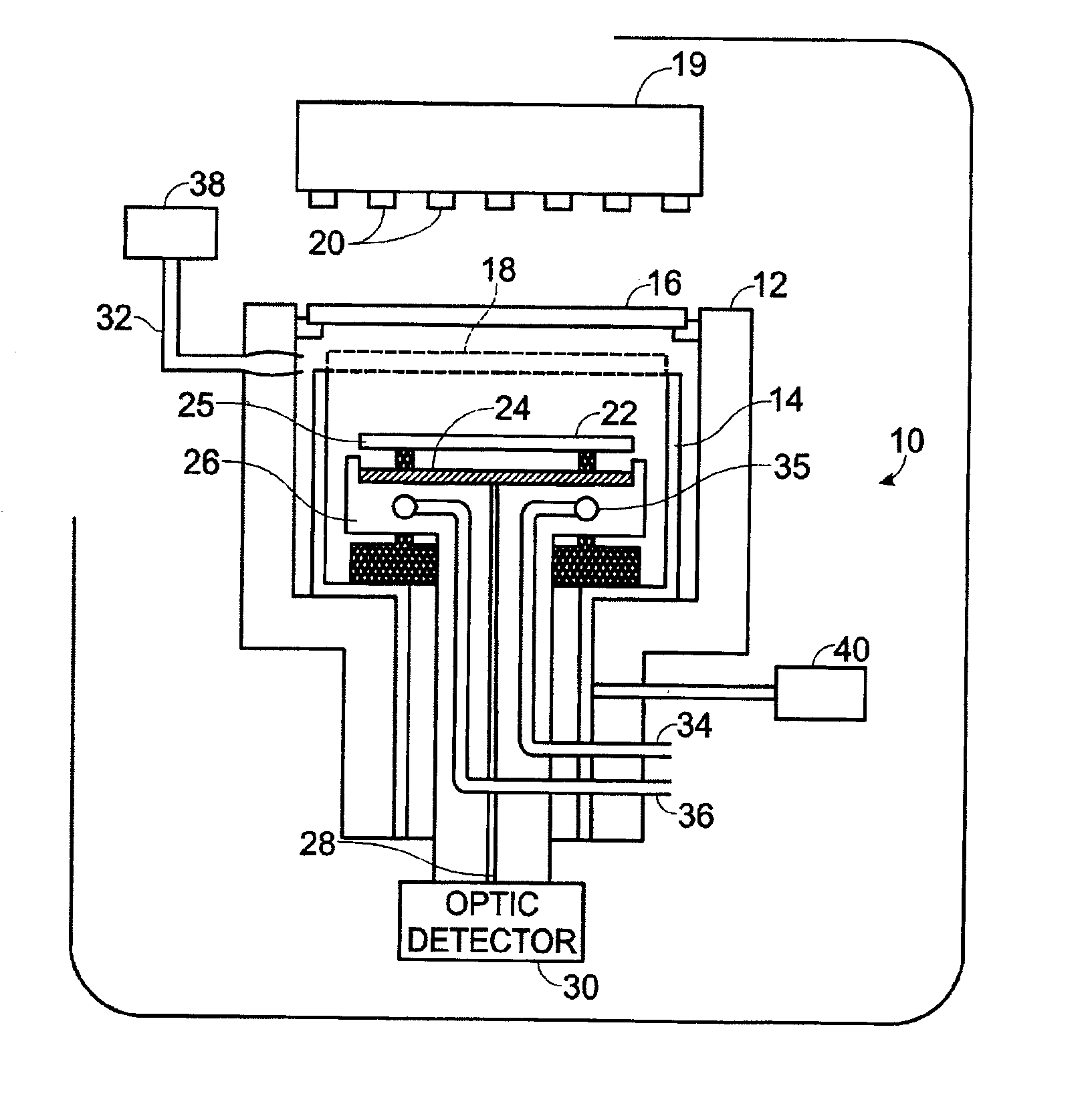 Method of processing selected surfaces in a semiconductor process chamber based on a temperature differential between surfaces