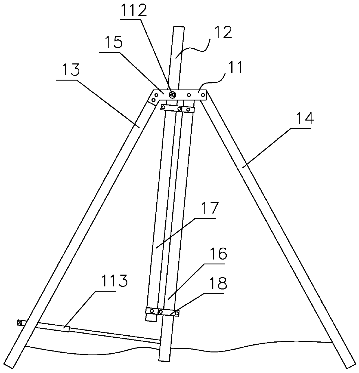 10kV isolation switch live direct connection device and method for outdoor beam of substation