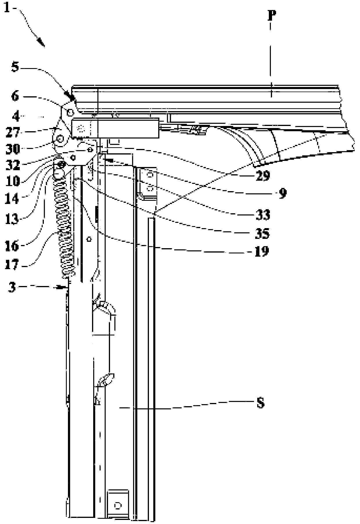 Hinge device for appliances with top loading