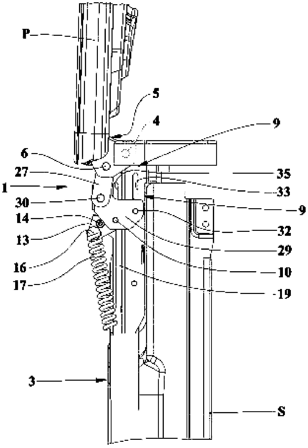 Hinge device for appliances with top loading