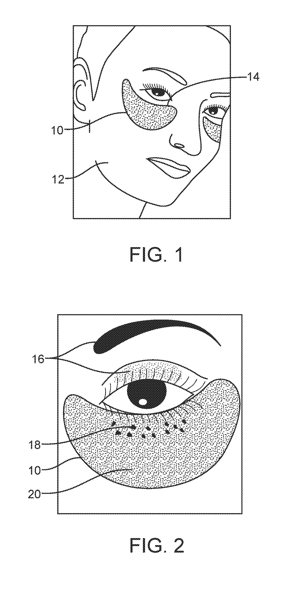 Integrated under-eye mask and makeup capture device