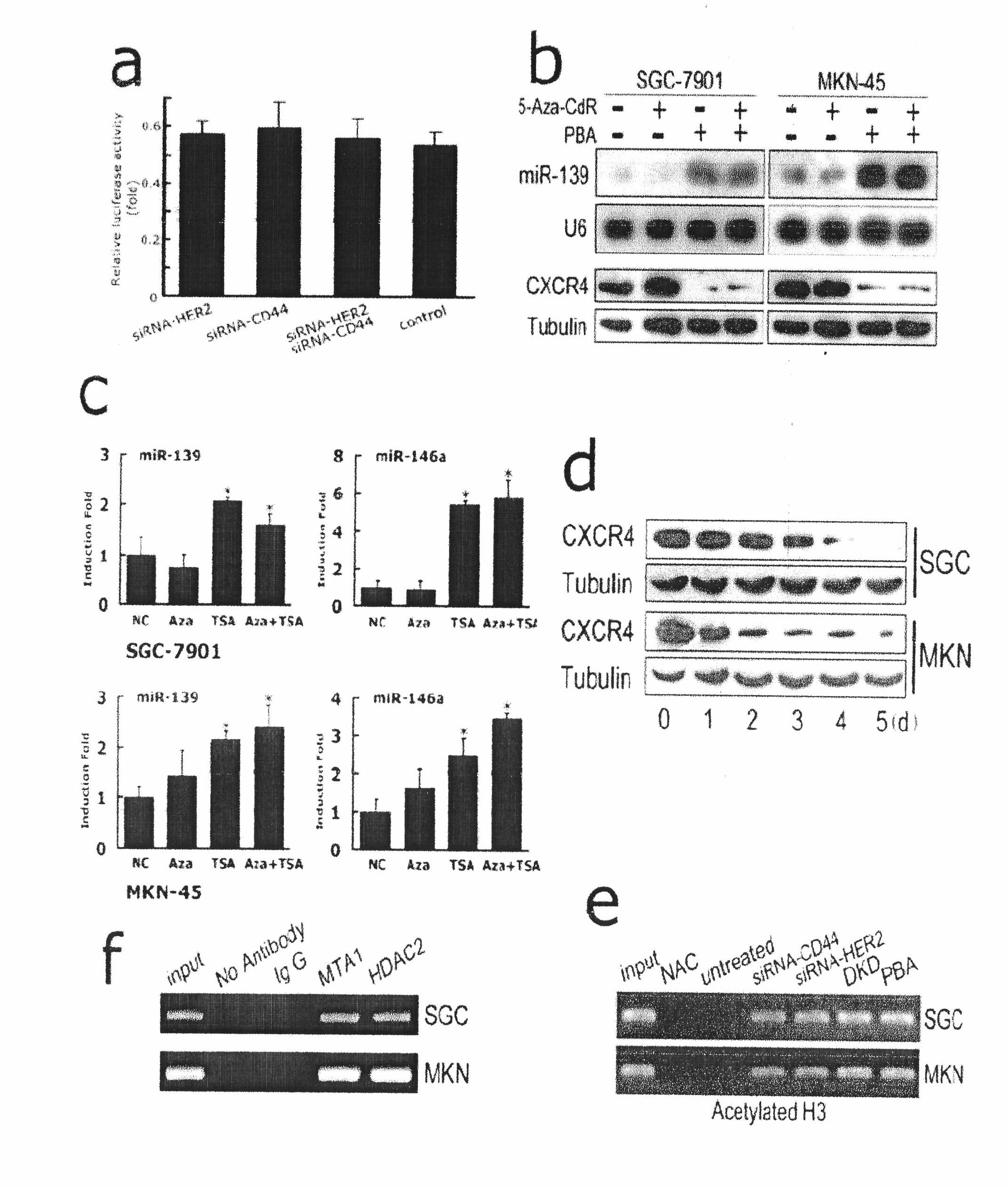 Application of microRNA-139