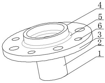 Improved forging piece for inner flange plate